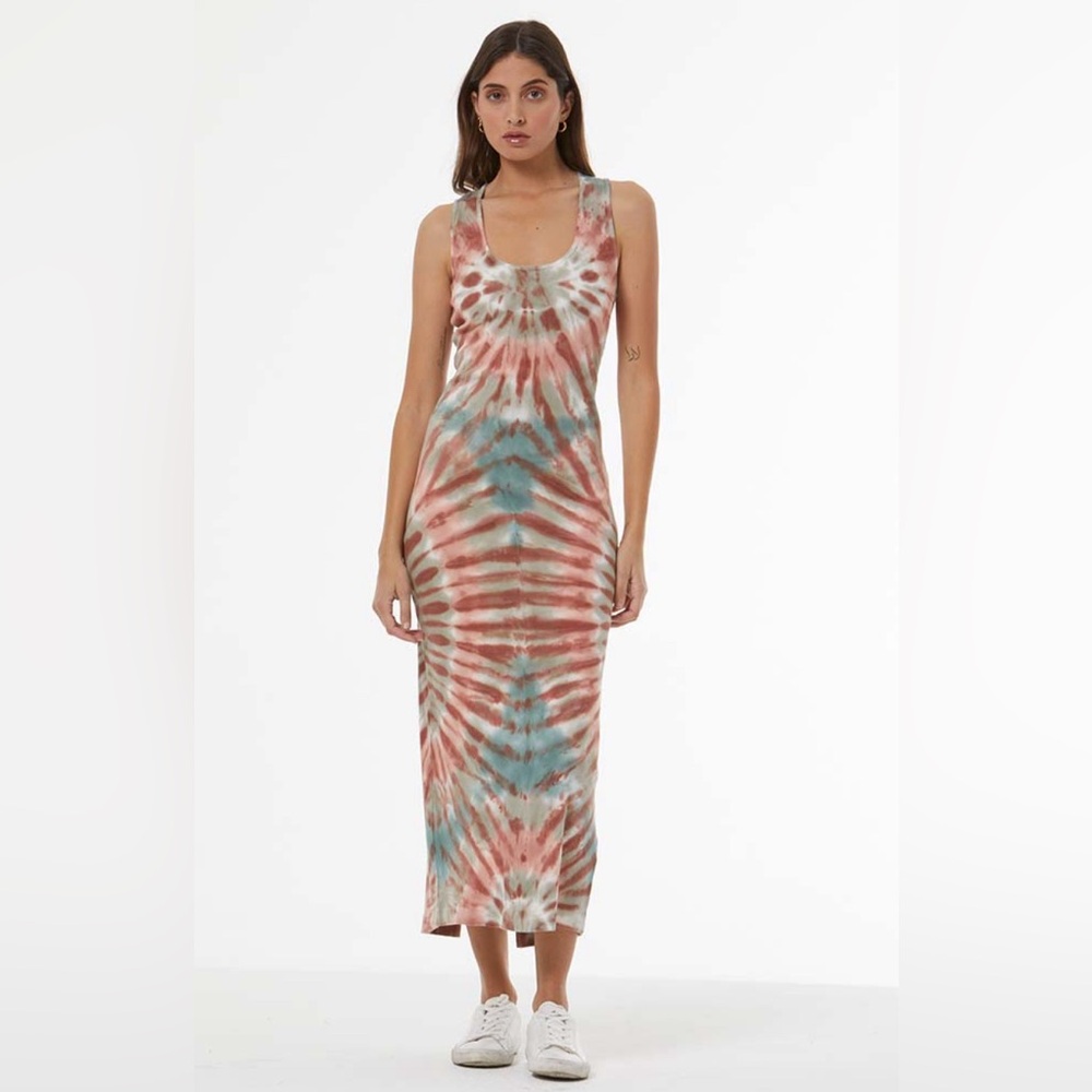 Brand New, Never Been Worn YFB Silas Maxi dress in Deep Rust Venus Wash - Picture 2 of 5